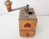 Vintage Coffee Grinder Garantiert Geschmiedetes Mahlwerk Antique Garantiert Geschmiedetes Mahlwerk Mocca Mill