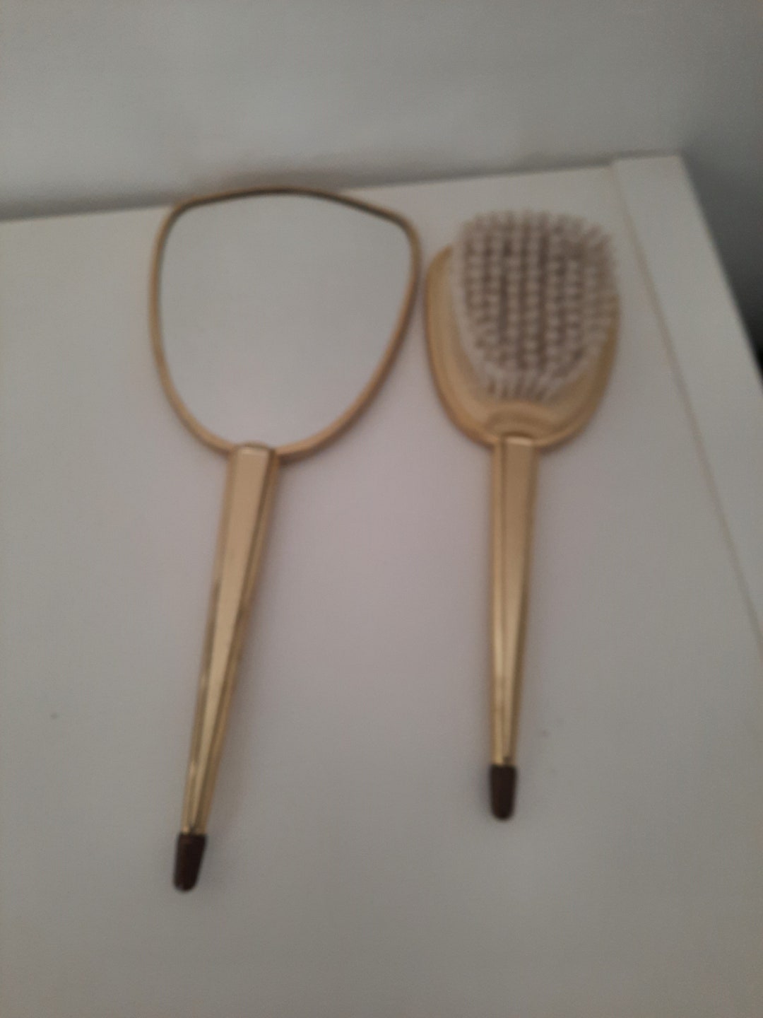 Antique Brush Set in Art Deco Style With Mirrow Made in England Etsy