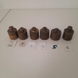 ONE!!! Vintage solid Brass small 100 g Weight for Scale / Brass Scale Weights / Hallmarked Weight for Scale / collectible paperweight