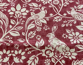 Katoenen gordijnpanelen Keukengordijn Raamvolant Cafégordijn Gordijnen met roedevak Bloemen planten op rood