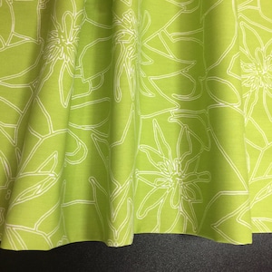 Cotton Curtains Cafe Curtains Kitchen Valance Panels Curtains Green Floral