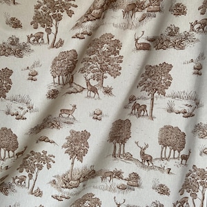 Baumwoll Vorhang Panel Küchenvorhang Cafe Vorhang Küche Volant Stange Taschen Vorhang Braun gemustert auf beige Vorhang nach Maß