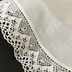 White Cotton Curtains Cafe Curtains Kitchen Valance Linen Lace Panels Curtains