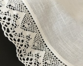 White Cotton Curtains Cafe Curtains Kitchen Valance Linen Lace Panels Curtains