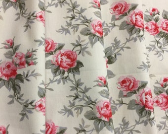 Cotton Cafe Curtains Panels Kitchen Curtains Window Valance Roses Curtains Rod Pocket Curtains