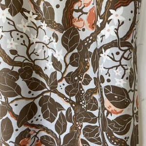 Cotton fabric Curtain Orange blossom Curtain Panel Kitchen Valance Cafe Curtain Window Treatment