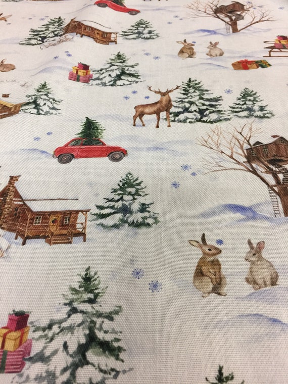 Christmas Curtains Cafe Curtains Kitchen Valance Panels Etsy