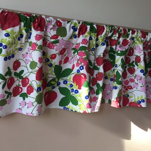 Cortinas Café Cortinas Cocina Valance Paneles Cortinas Patrón de Bayas Cortinas de Verano