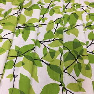 Cotton Curtains Cafe Curtains Kitchen Valance Kitchen Curtains Green Leaves Curtains Panels Rod Pocket