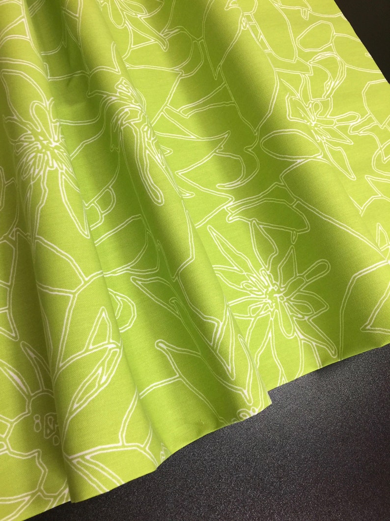 Cotton Curtains Cafe Curtains Kitchen Valance Panels Curtains Green Floral