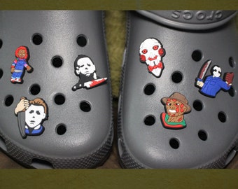 Horror Movie Croc Charms - Halloween Shoe Accessories