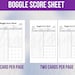 Boggle Score Sheet Template, Printable Boggle Score Sheet, Play Boggle ...