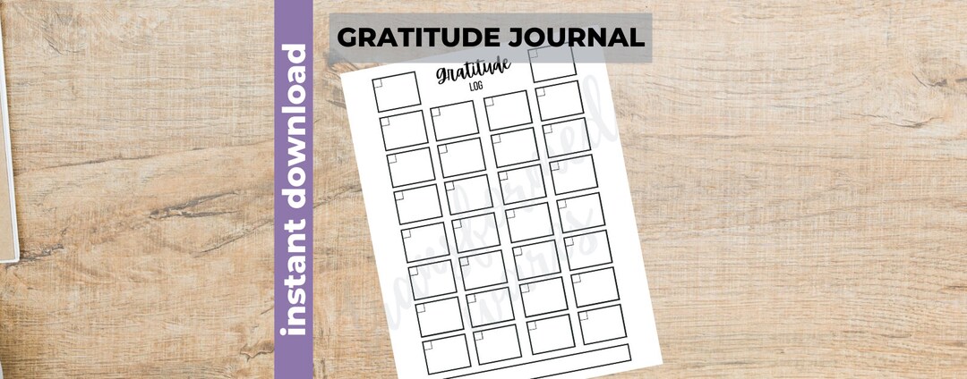 Gratitude Journal Printable Gratitude Calendar Month - Etsy