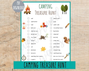 Camping Treasure Hunt for Kids | Outdoor Scavenger Hunt Game | Nature I Spy Game | Outdoor Activities for Children | Games for Kids