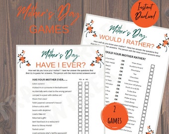 Mother's Day Quiz | Mothering Sunday Games | Mothers Day Family Game Night | Mothers Have I Ever Game | Mothers Would I Rather Game