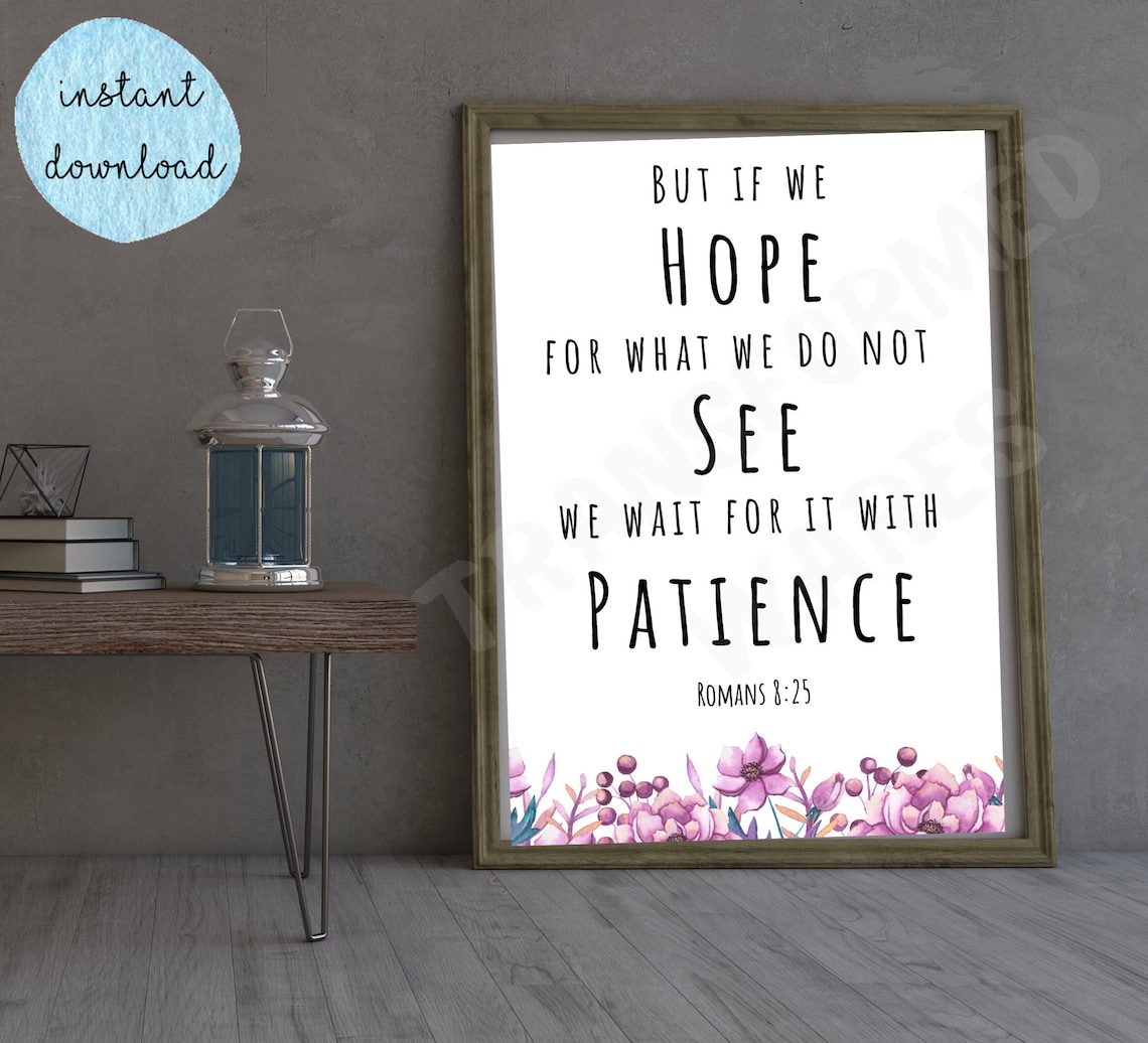 Bible Verse Wall Art Romans 825 Scripture Wall Art Bible Etsy