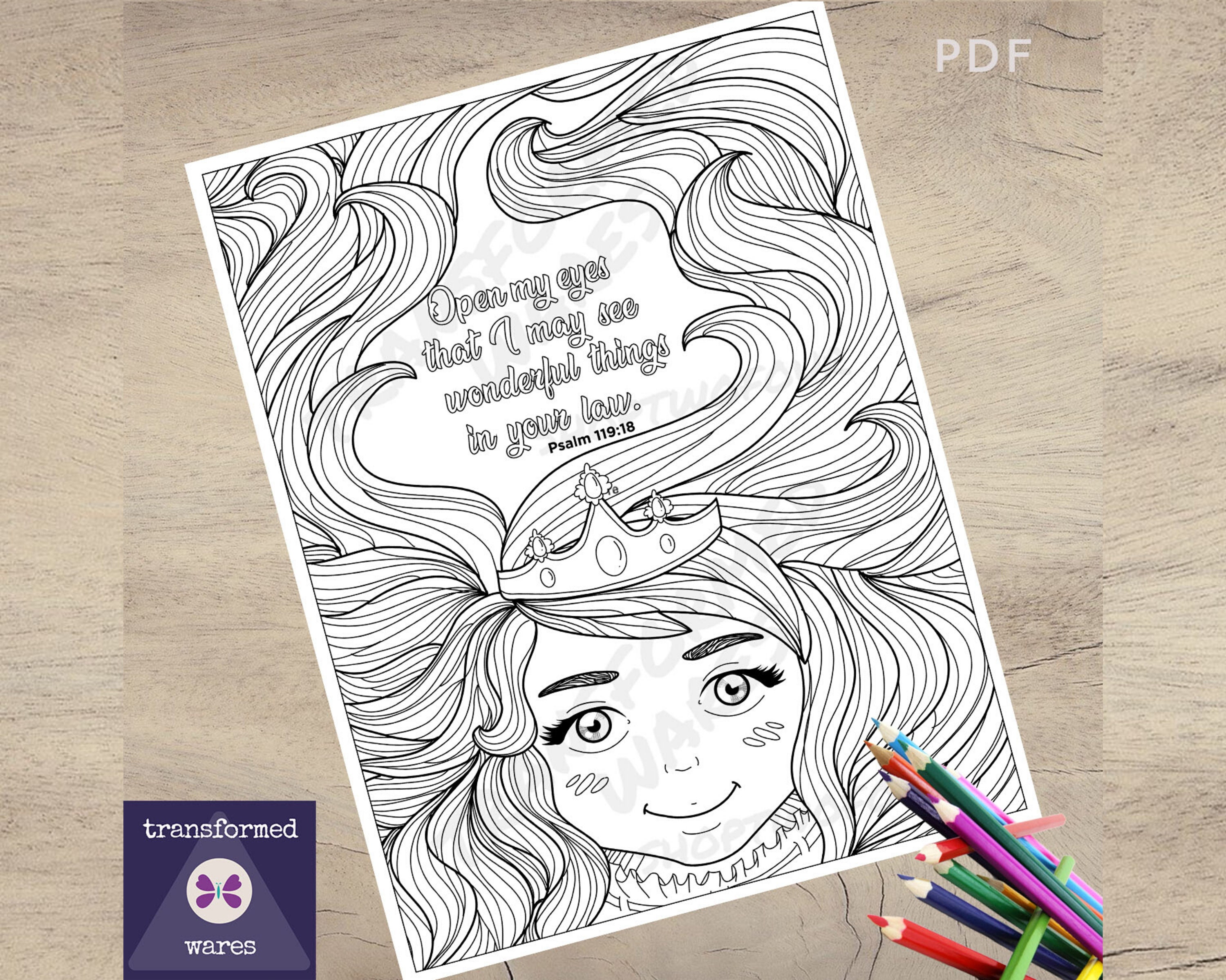 scripture coloring page bible verse coloring page printable etsy