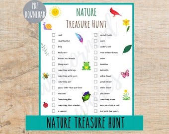 Nature Treasure Hunt for Kids | Outdoor Scavenger Hunt Game | Childrens Party Game | Outdoor Activities for Children | Stay At Home Fun