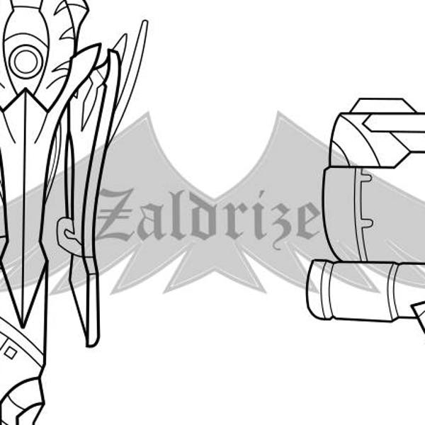Winged Victory Mercy - Gun and Staff - Blueprint
