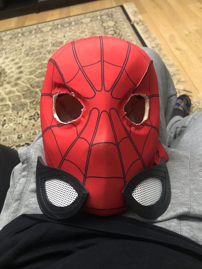 SpiderMan Mask with face shell Etsy
