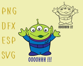 Toy Story Alien Head Svg