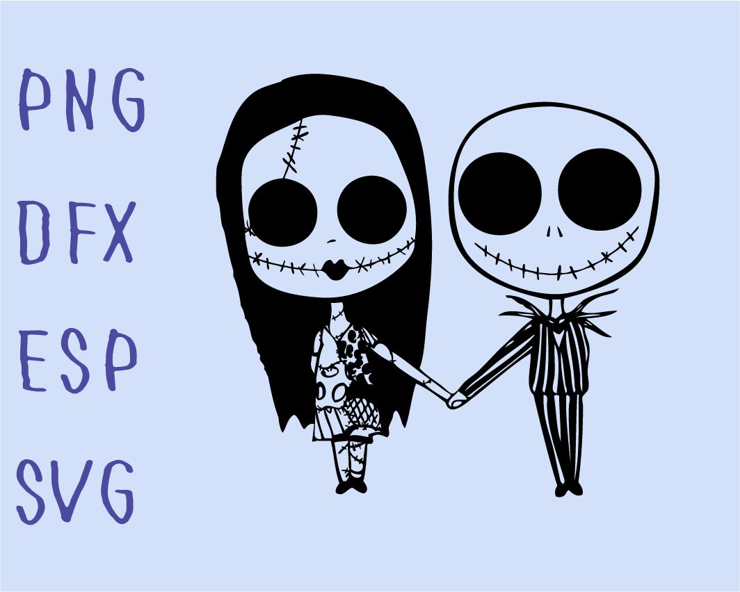 Download Free The Nightmare Before Christmas Jack And Sally Disney Quote Etsy SVG DXF Cut File