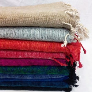 Yak Woolen Blankets Hand Made in Nepal.Many  colours Avalaible. Shawls Size , Blankets Size. Best Christmas Gift. Best Winter Product
