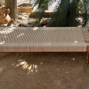 Charpoy wooden bench Indian design day bed  hand made. with high quality of rose wood and cotton.Great for Indoor and Outdoor