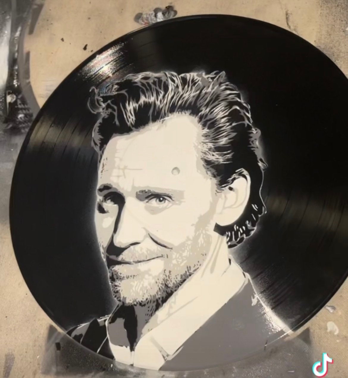 Tom Hiddleston Vinyl Record Art