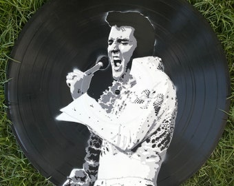 Elvis Vinyl Record Art