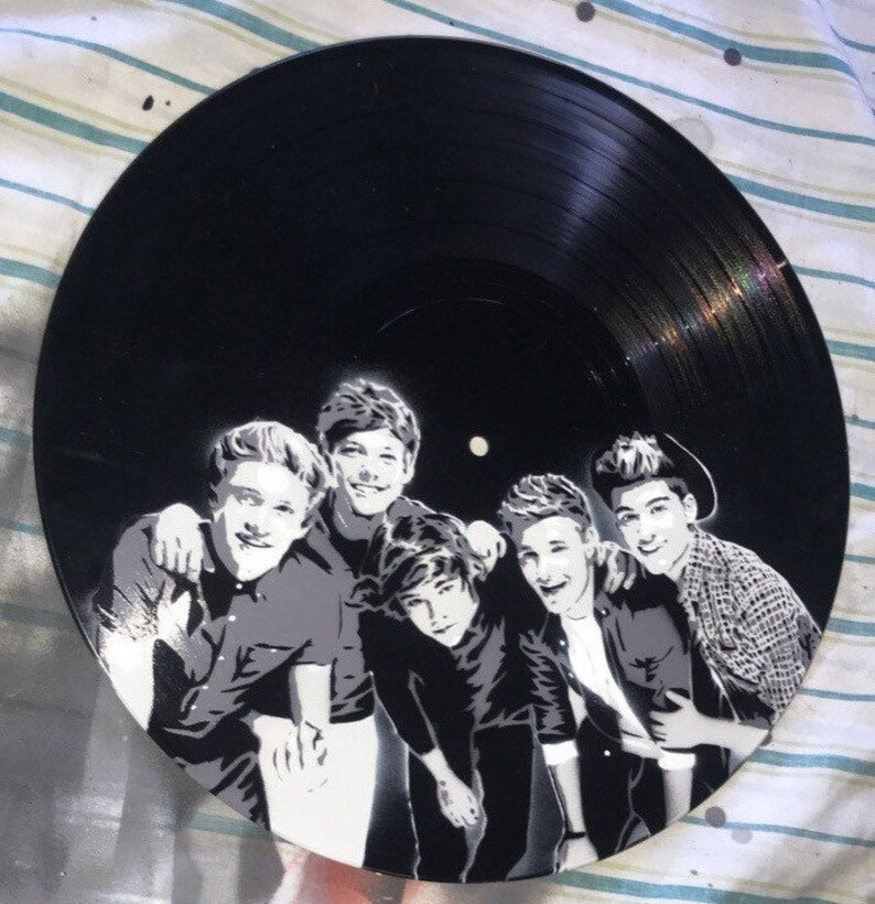 One Direction Vinyl Record Art Etsy