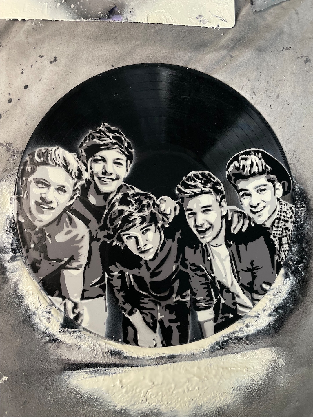 One Direction Vinyl Record Art Etsy