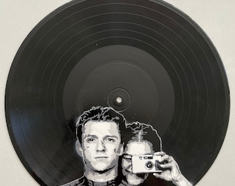 Tom and Zendaya Vinyl Record Art