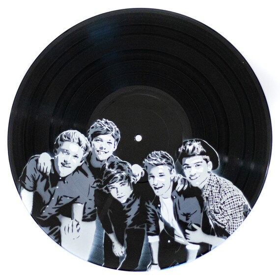 One Direction Vinyl Record Art Etsy