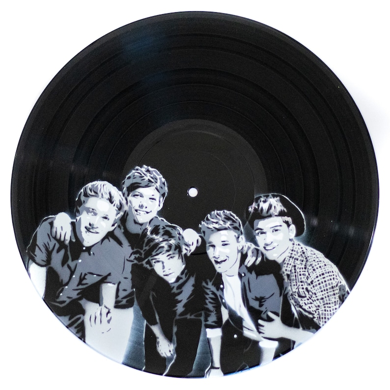 One Direction Vinyl Record Art Etsy