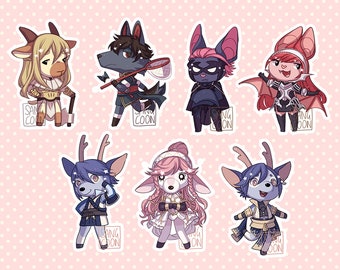 5cm Fire Emblem x Animal Crossing Keychains