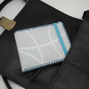 Blue card holder / Sustainable card holder / Recycled card holder / Eco card holder / minimalist card holder / compact card holder / unisex card holder