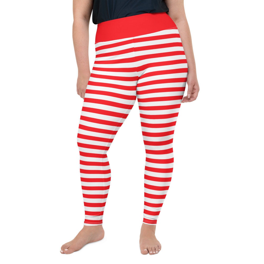 Women's Plus Size Leggings With Red and 
