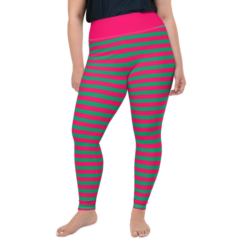 Christmas Pink and Green Striped 