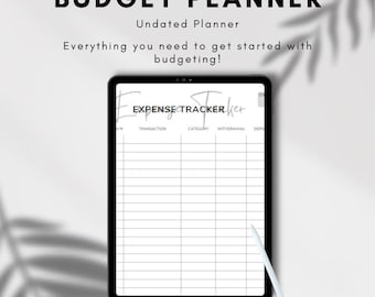 Yearly Minimalistic Printable Paycheck Budget Tracker