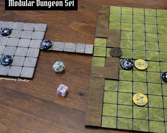 Complete Modular Dungeon Tiles & RPG Tokens Set for DnD, HeroQuest and TTRPG Games