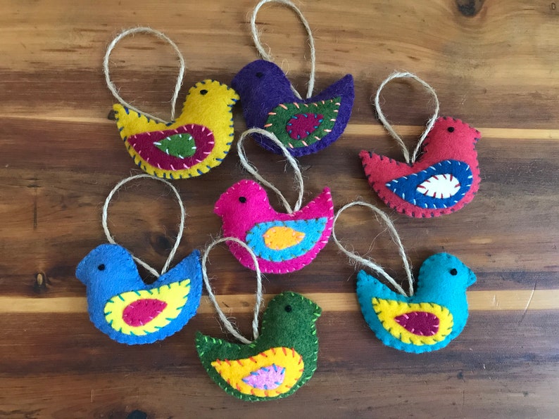 DIY felt bird kit, mother daughter craft kit, make your own bird kit, adult craft kit, baby shower craft kit image 8