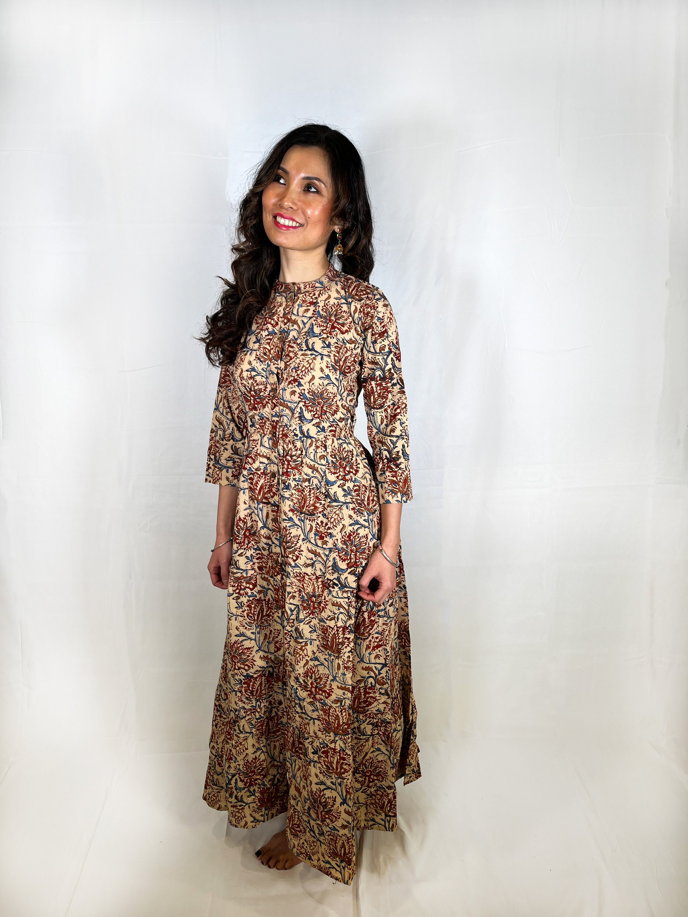 white cotton high low dress / Off Size:4 - Bust 33