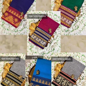 Baumwoll Tanz Saree: Indischer Klassischer Tanz Übungs Sari