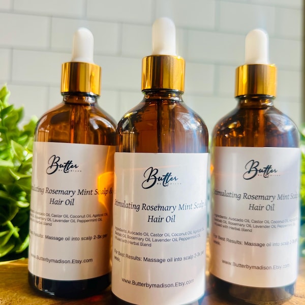 Stimulating Rosemary Mint Scalp & Hair Oil