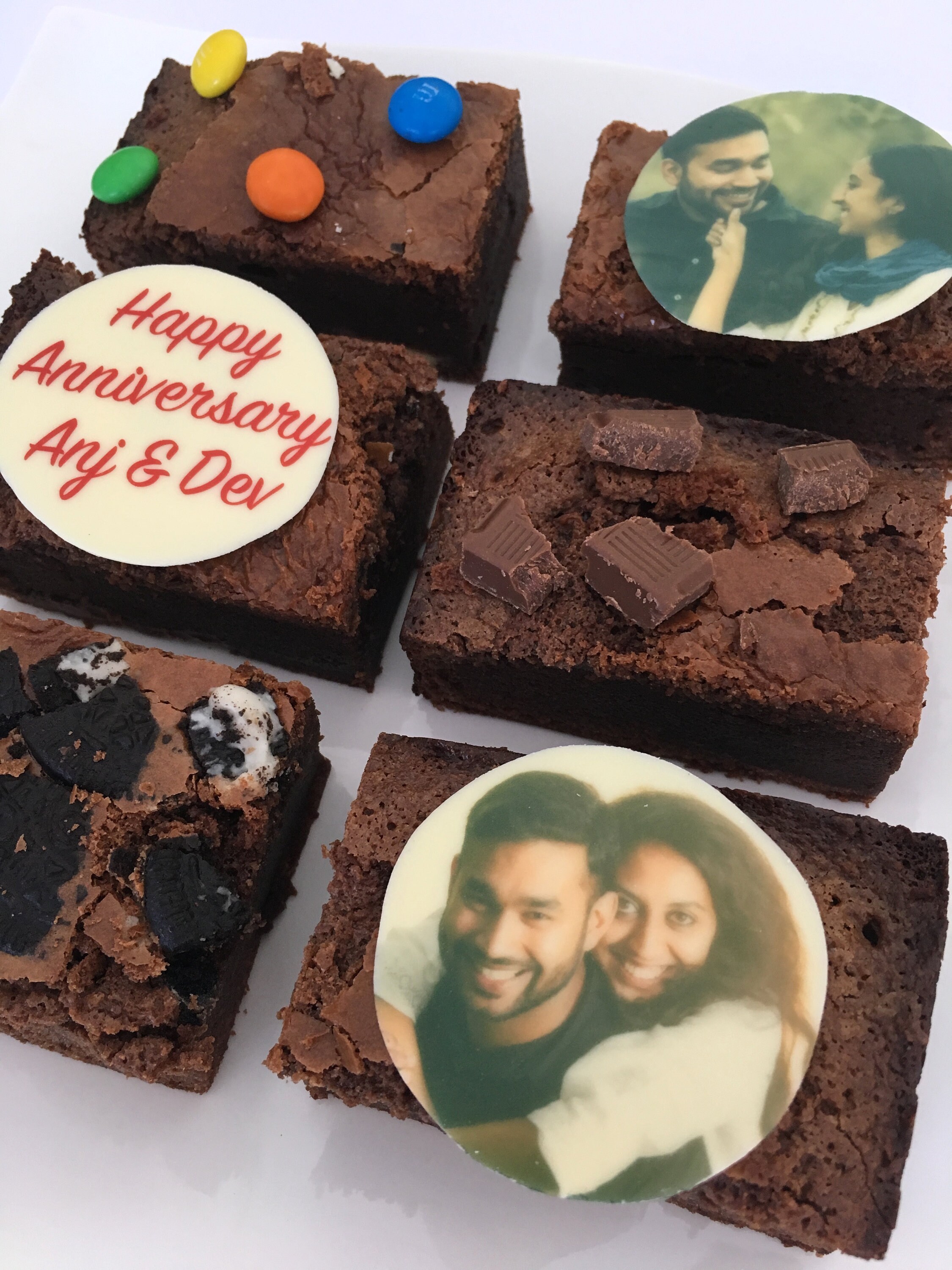 Letterbox Brownies Personalised Brownies Personalised Etsy