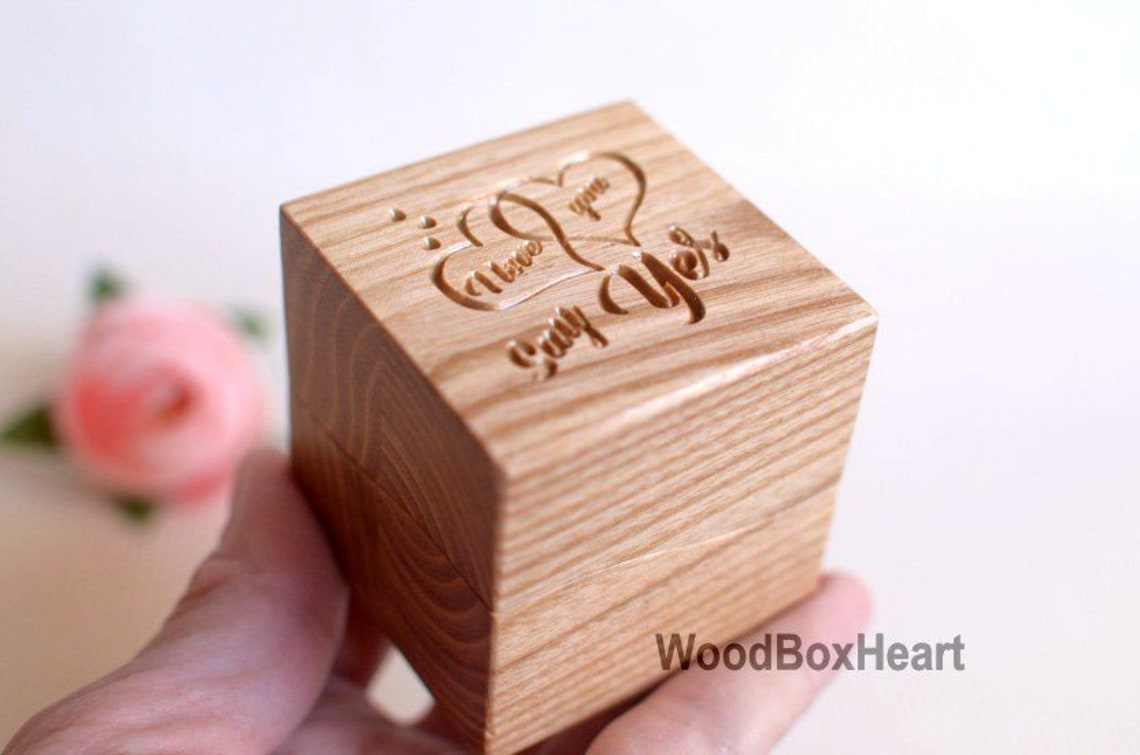 Heiraten Sie mich Box Vorschlag Ring Box Hochzeit Ring Box | Etsy