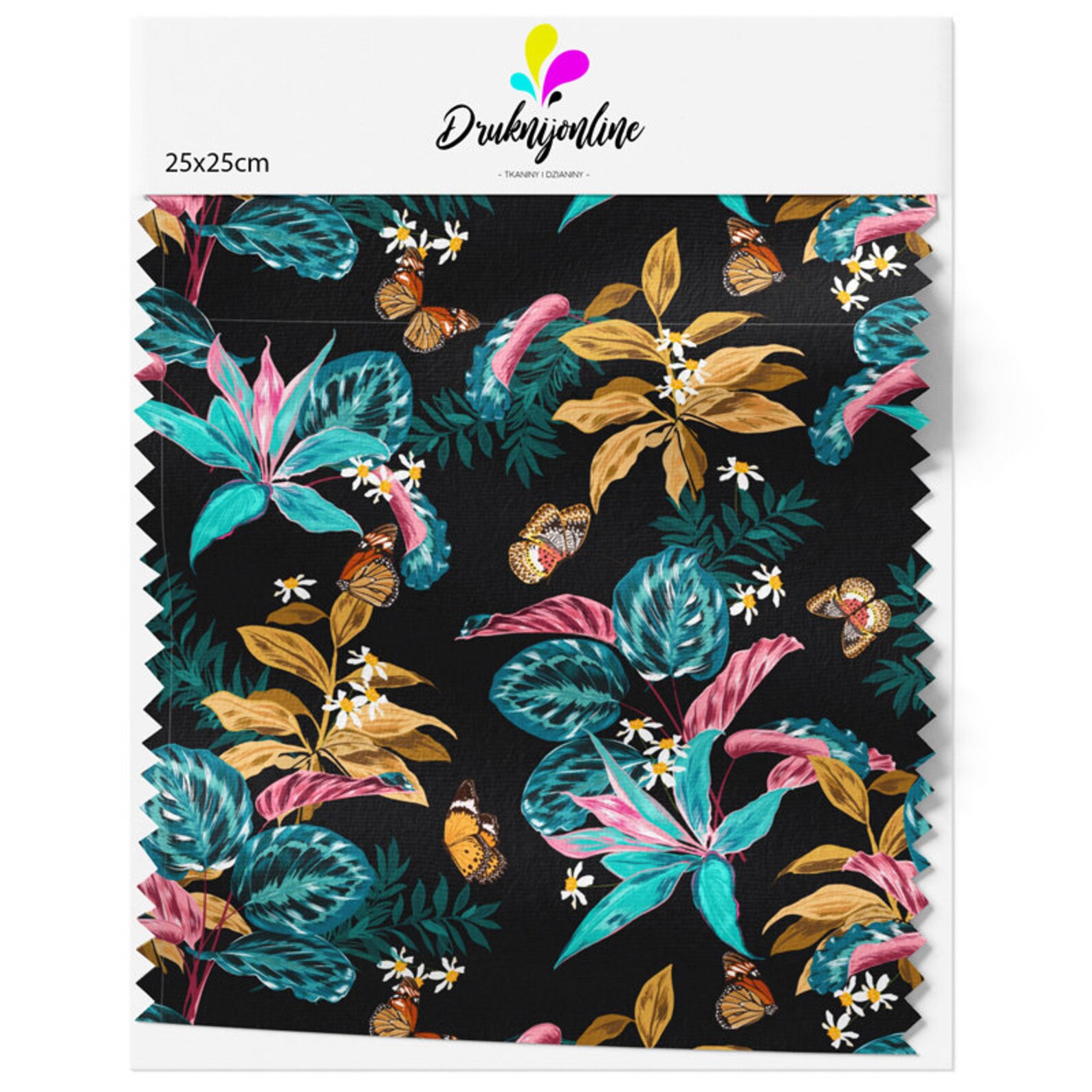 Waterproof fabric OXFORD 200gsm with floral print pattern Etsy