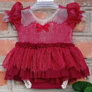 Burgundy Lace Romper Etsy Canada