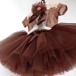 Adorable tulle ballerina tutu, Lace baby girl romper, Infant baby photography prop, Newborn girl photo outfit, Cake smash outfit, Tutu set